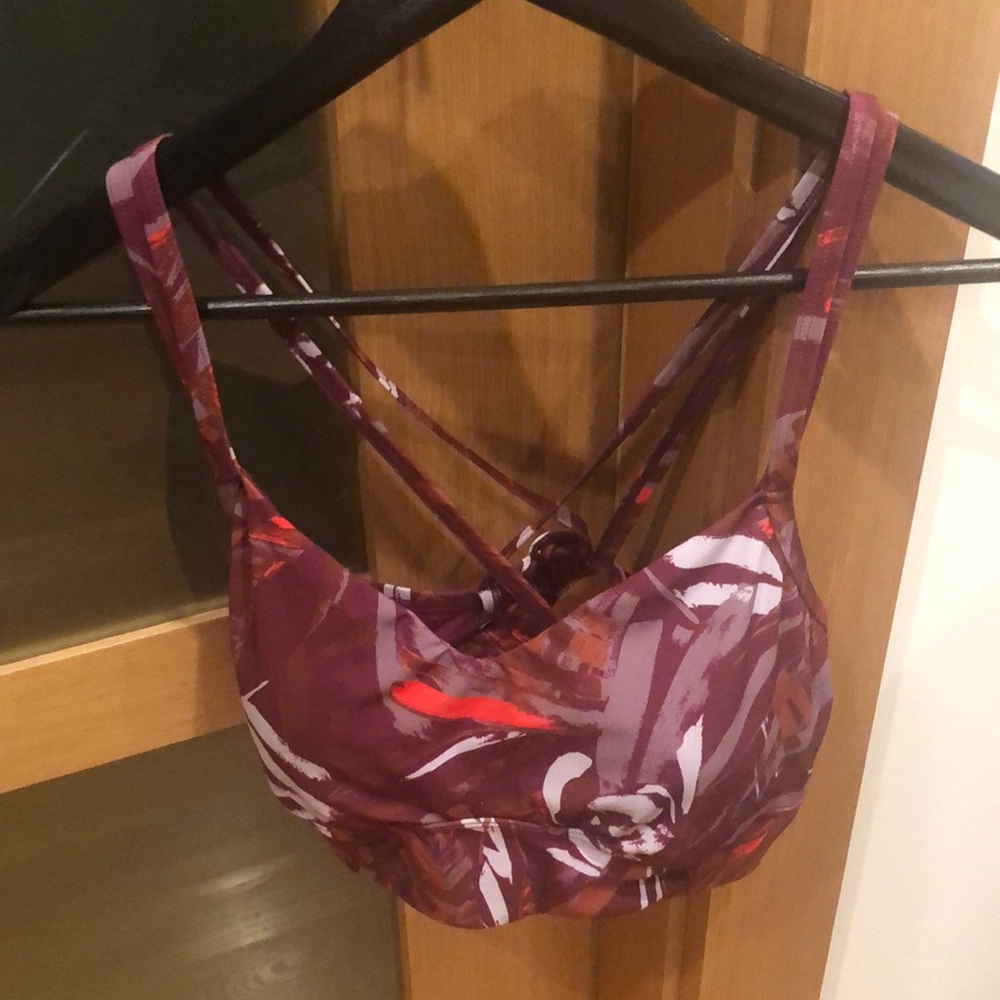 Target All in Motion Abstract Purple Red Sports Bra